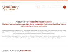 Tablet Screenshot of guttersmiths.com